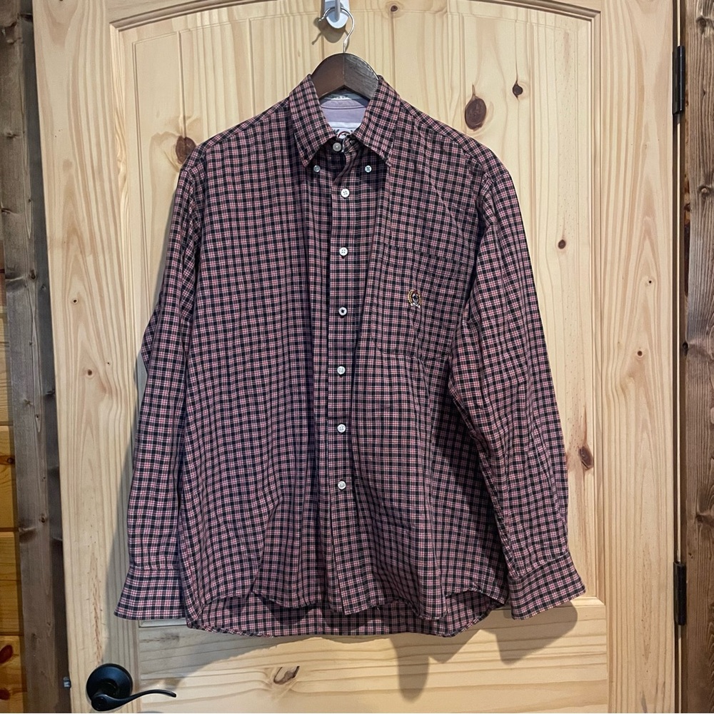 Cinch Men's Plaid Shirt -‎ Black and Red Size Medium